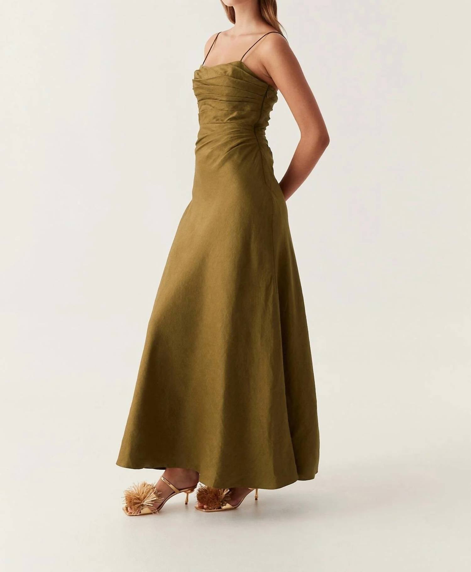 Aje. - Clarice Draped Maxi Dress