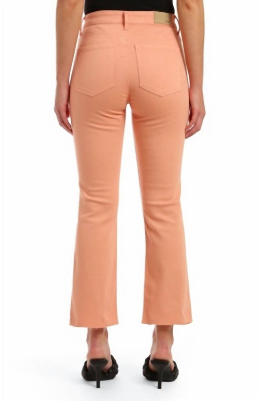 Mavi - High Waist Raw Hem Crop Flare Jeans