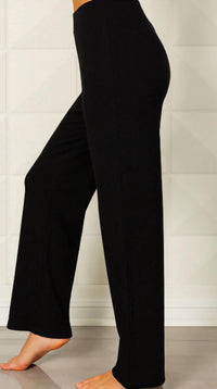 french kyss Women's Abstract Print Lounge Pant in black - women's pants - detail view