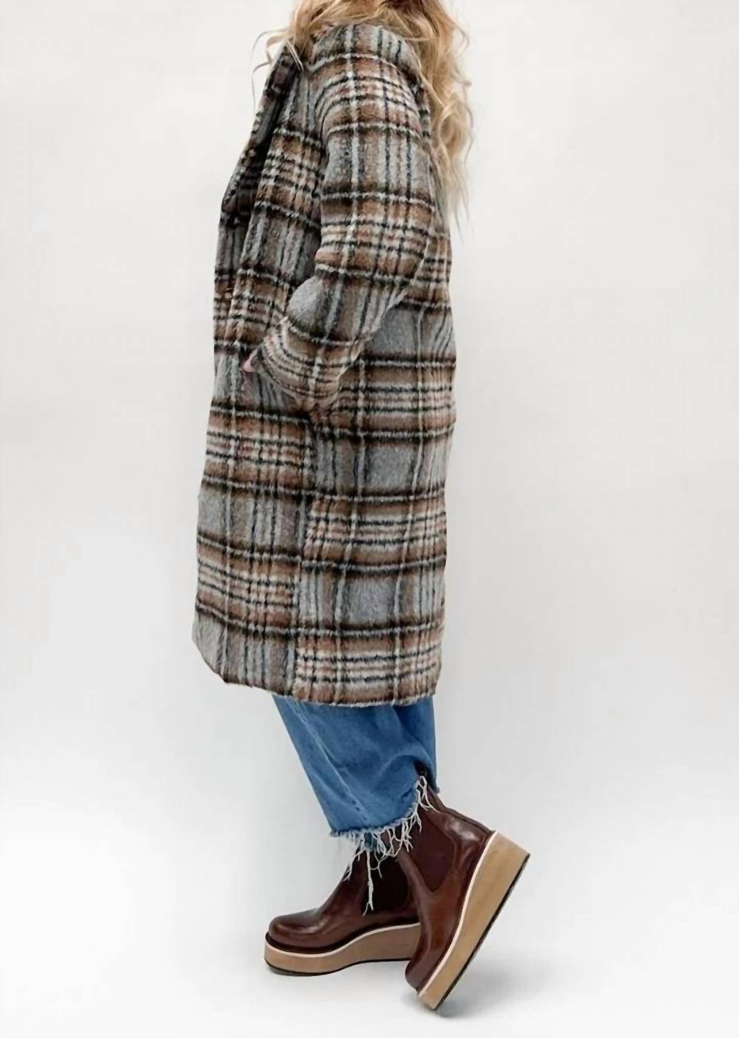 Panache Apparel - The Plaid Coat