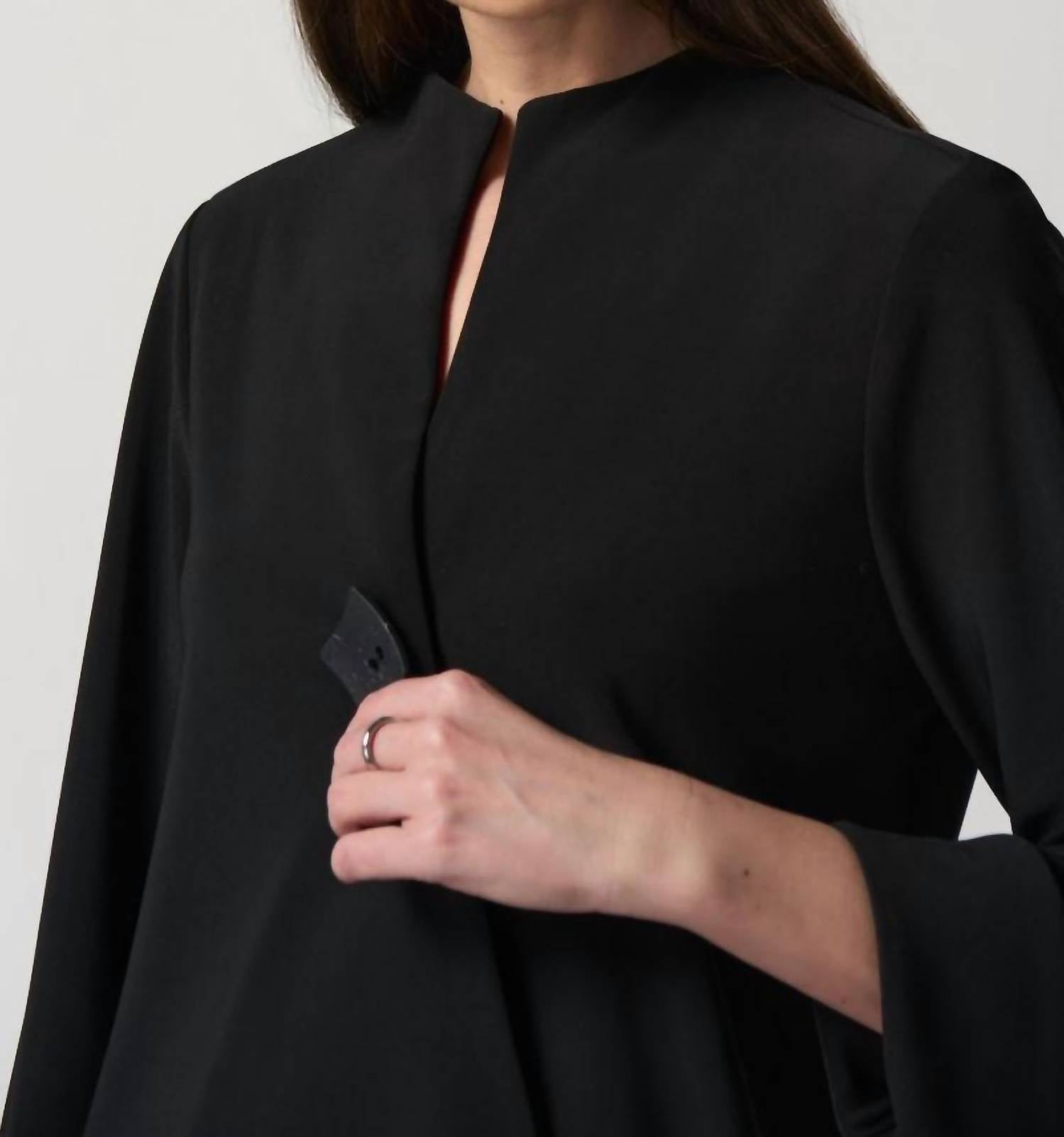 Joseph Ribkoff - Wrap Front 3/4 Sleeve Swing Jacket