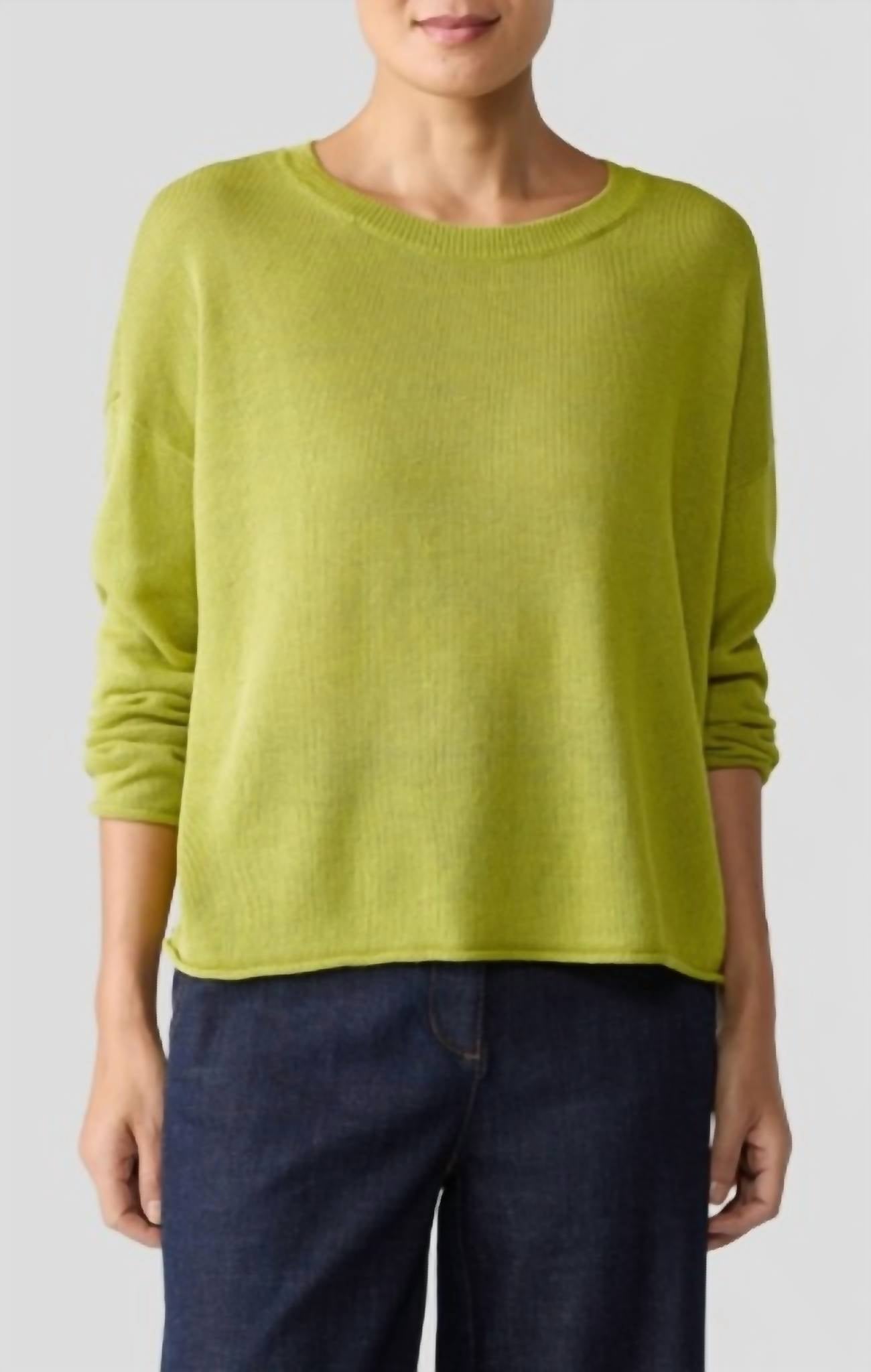 Eileen Fisher - Organic Linen Cotton Cord Crew Neck Top