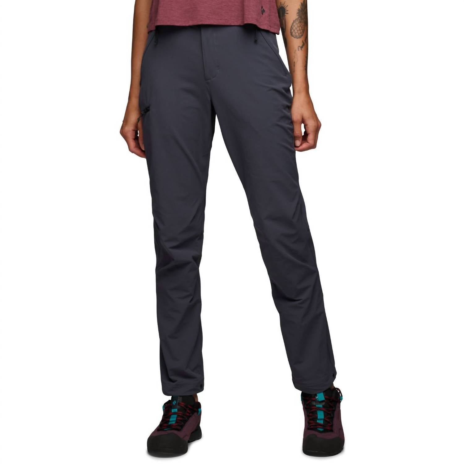 Black Diamond Alpine Pants in carbon - women's pants