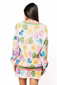 Queen Of Sparkles - Candy Sweetheart Cardigan