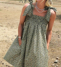 Buru - Lemon Tie Strap Dress