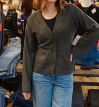 Barefoot Dreams - Wide Sleeve Button Front Cardigan