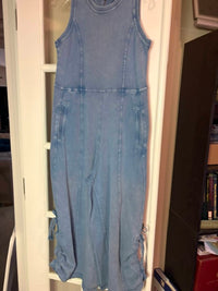 Easel - Washed Wide Leg Jumpsuit