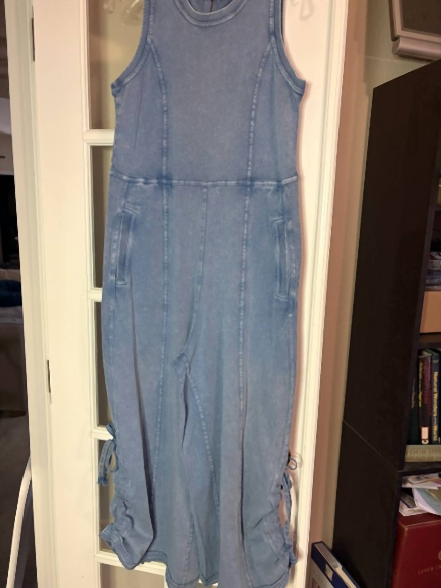 Easel - Washed Wide Leg Jumpsuit