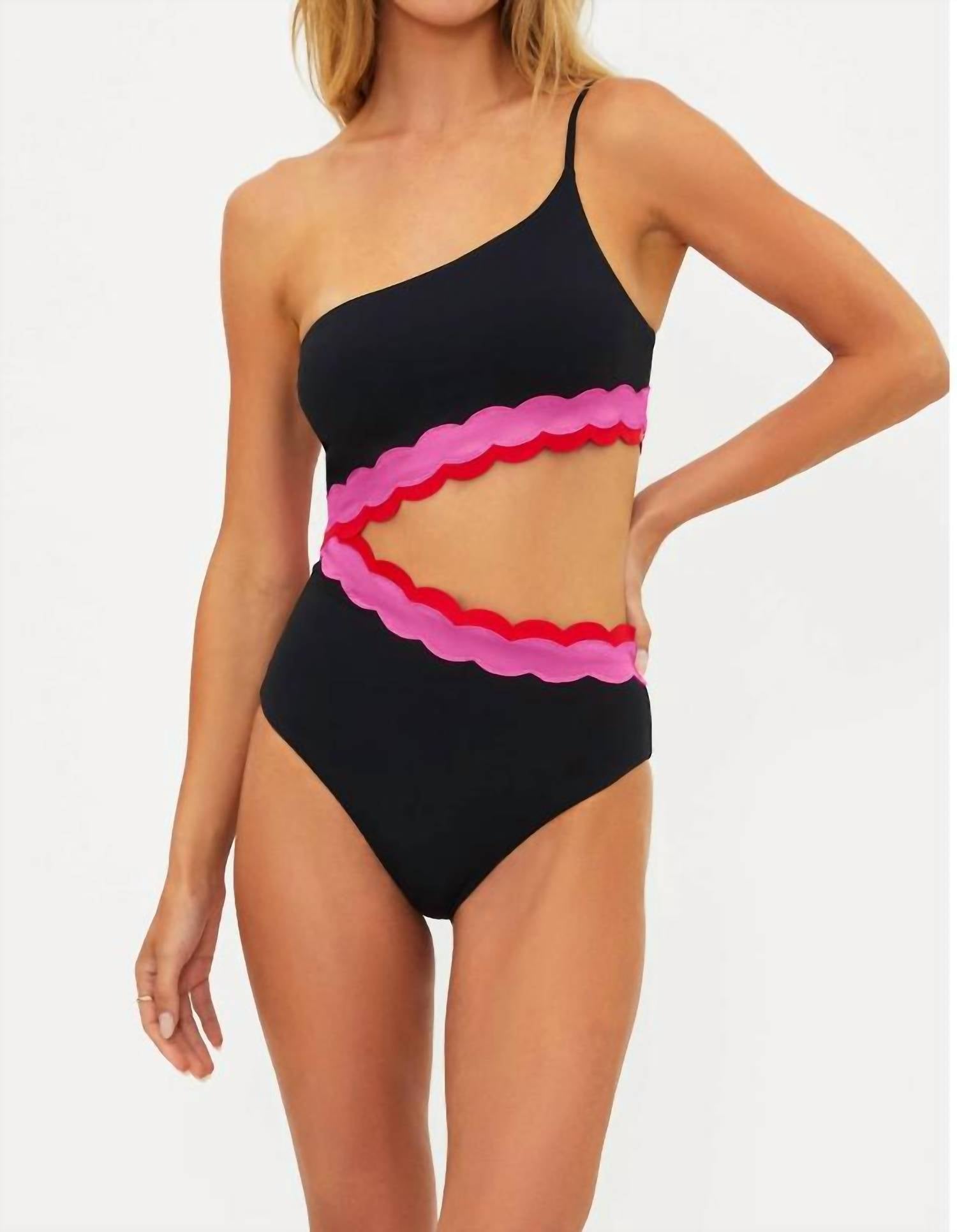 Beach Riot Liora One Piece in electric wave - women's swimwear
