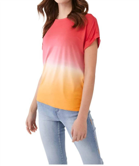 Fdj - Ombre Short Sleeve Top