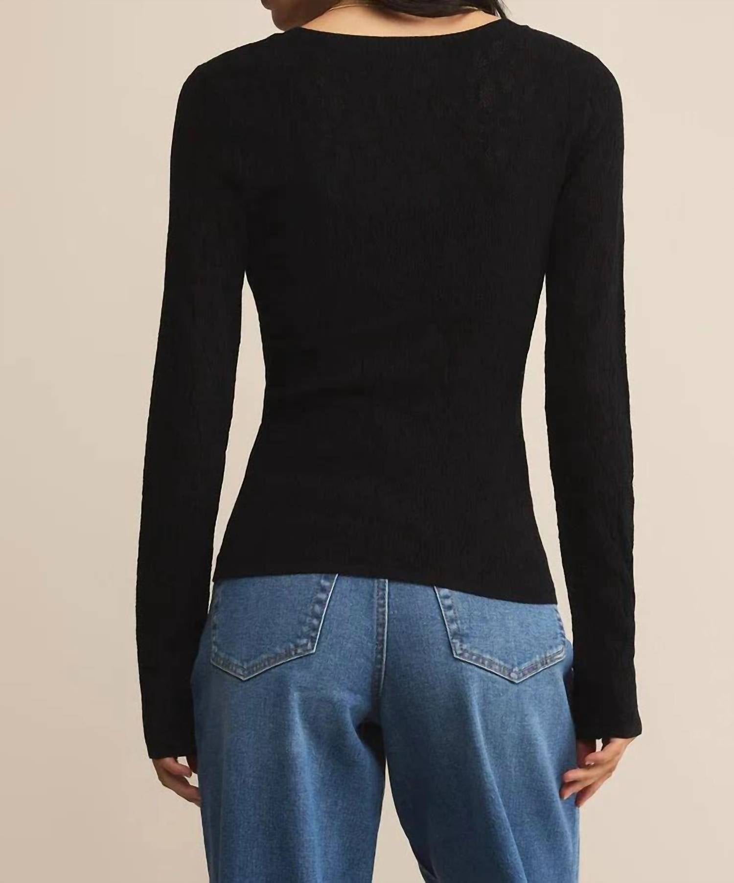 Z Supply - Tibi Scoop Mesh Sweater