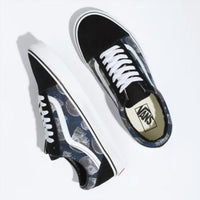 Vans - Men's Old Skool Wireframe Skulls Print Skate Shoes