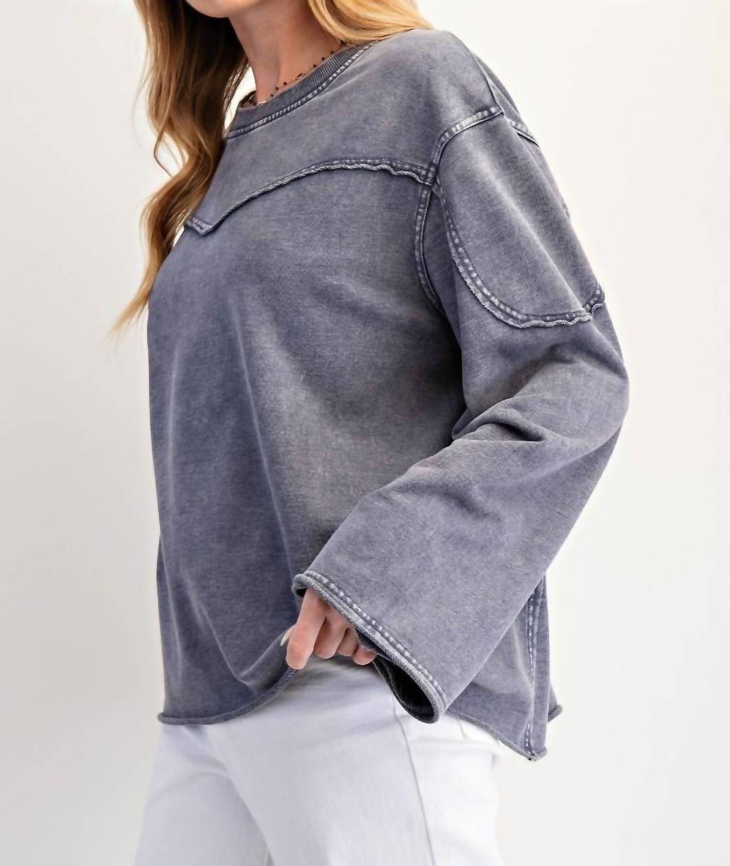 Easel - Mineral Washed Terry Pullover