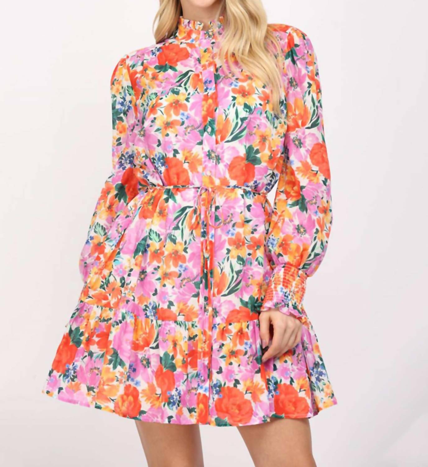 Fate - Floral Button Front Dress