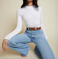 GINA SLIM MOCK NECK TOP