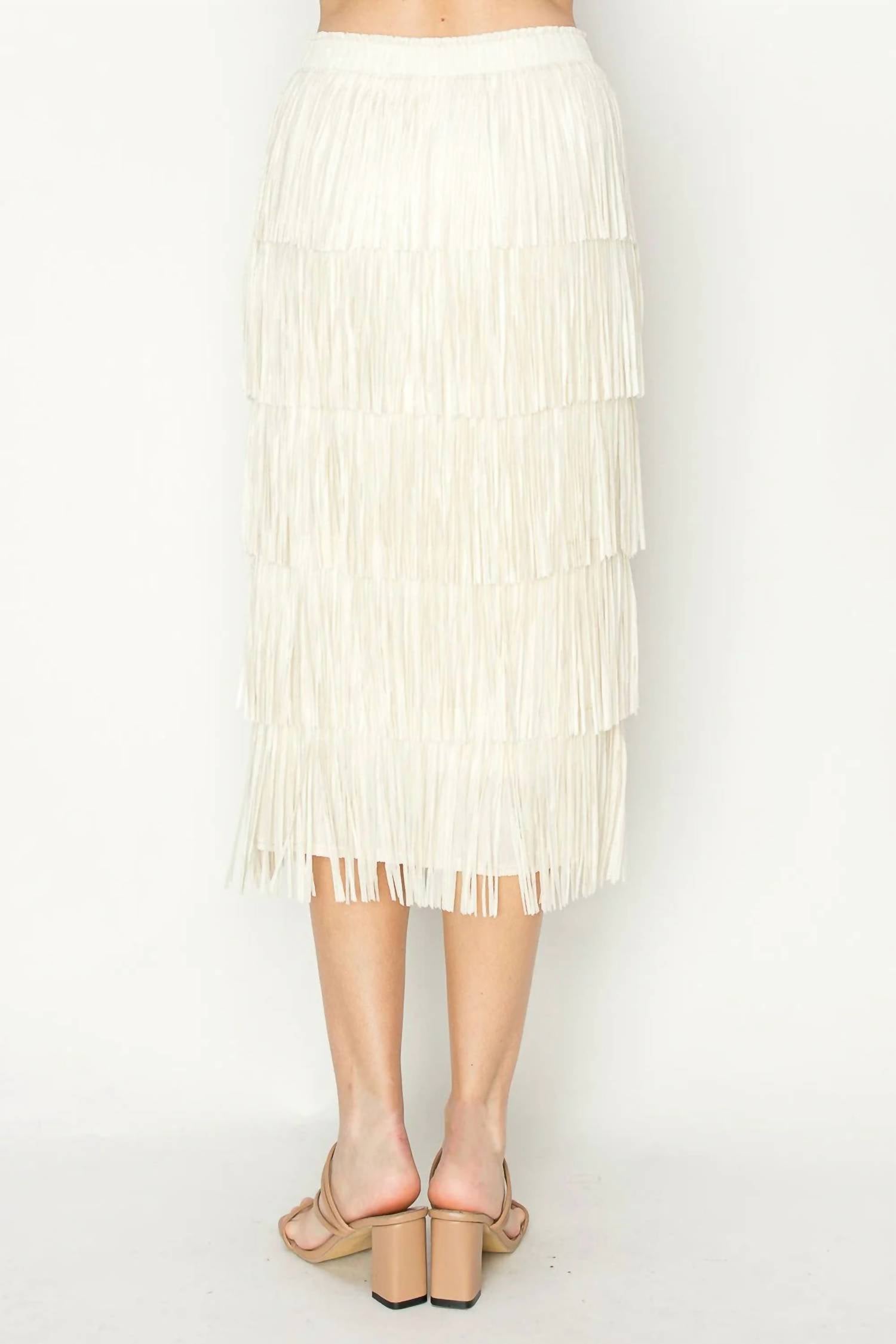Joh - Women's Jayleen Fringe Skirt