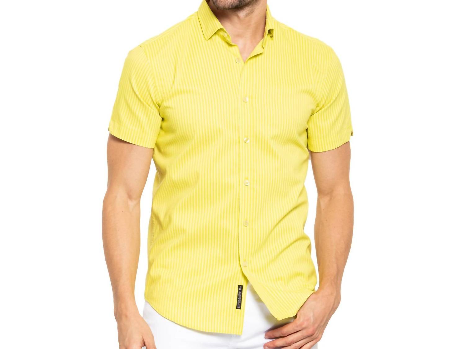 Eight X - Striped Short Sleeve Shirt