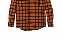 FILSON Alaskan Guide Shirt in pecan black plaid - men's shirt - detail view