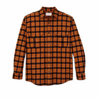 FILSON Alaskan Guide Shirt in pecan black plaid - men's shirt - alternate view