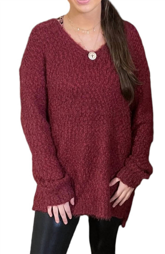 Tribal - CABERNET CHUNKY SWEATER