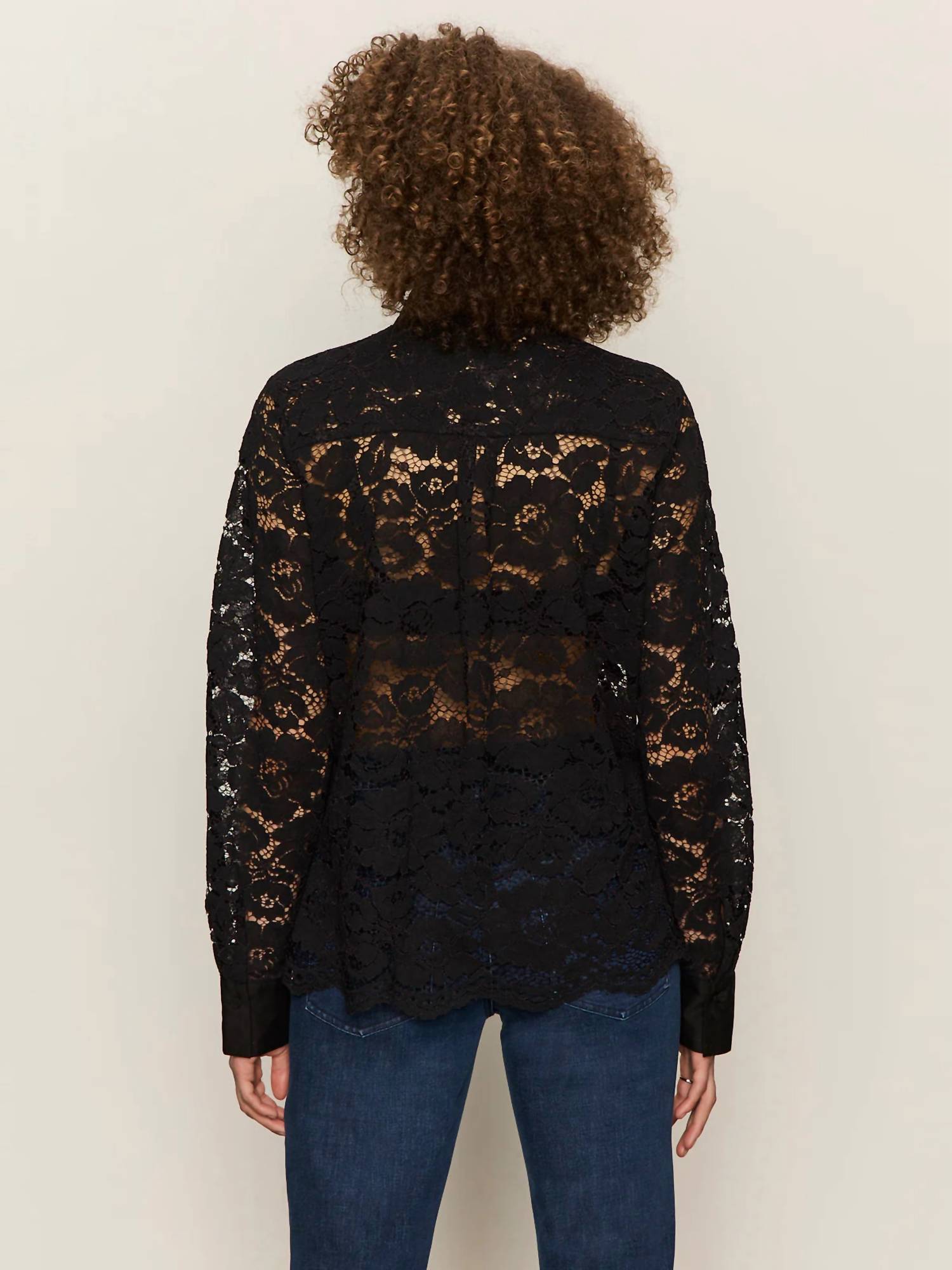 Sanctuary - Serendipity Lace Tuxedo Shirt