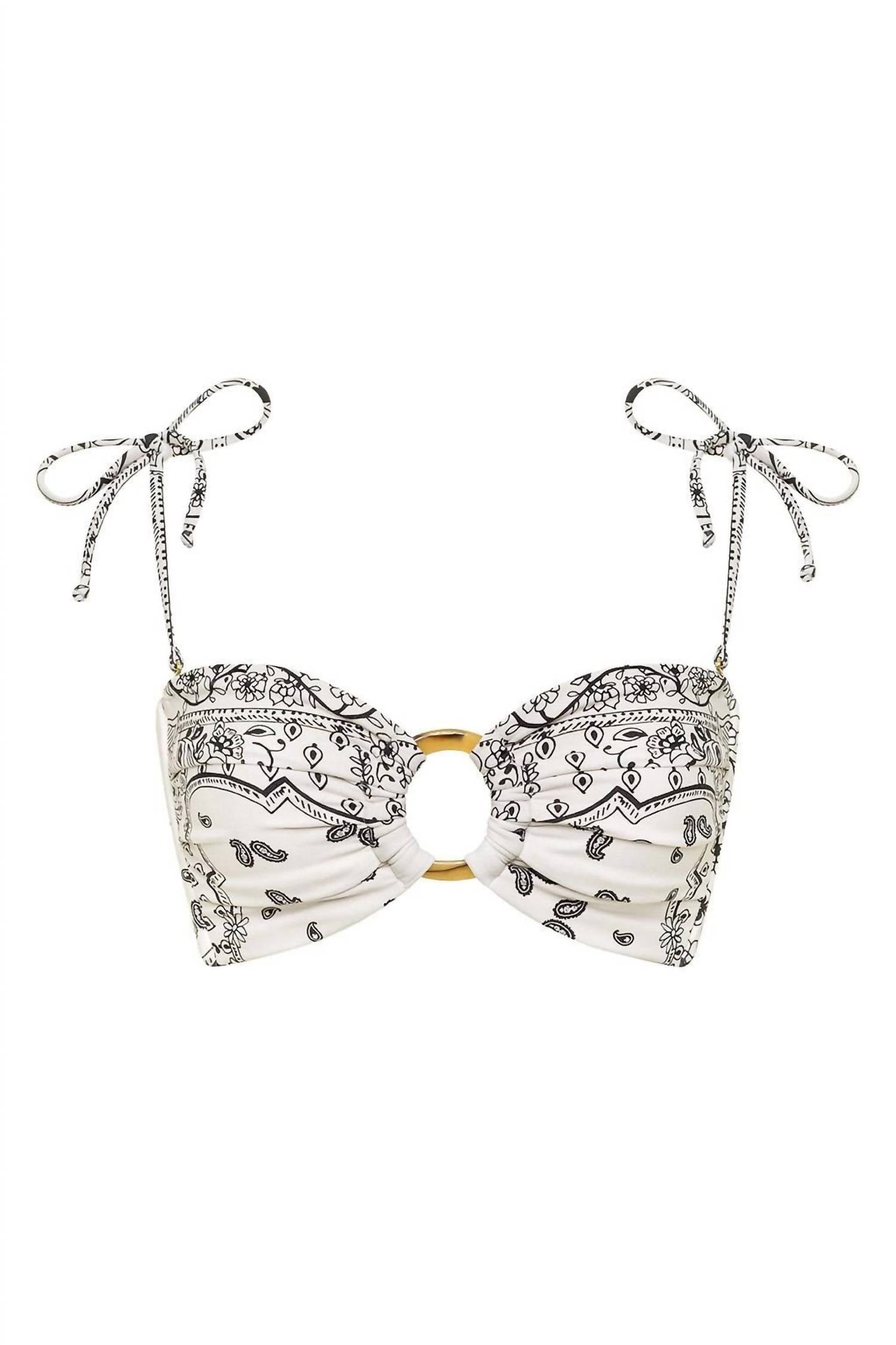 Montce - Ivy Bandana Tori Ties Bandeau Bikini Top