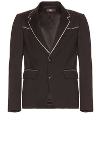 Amiri - Crystal Trim Single Breast Jacket