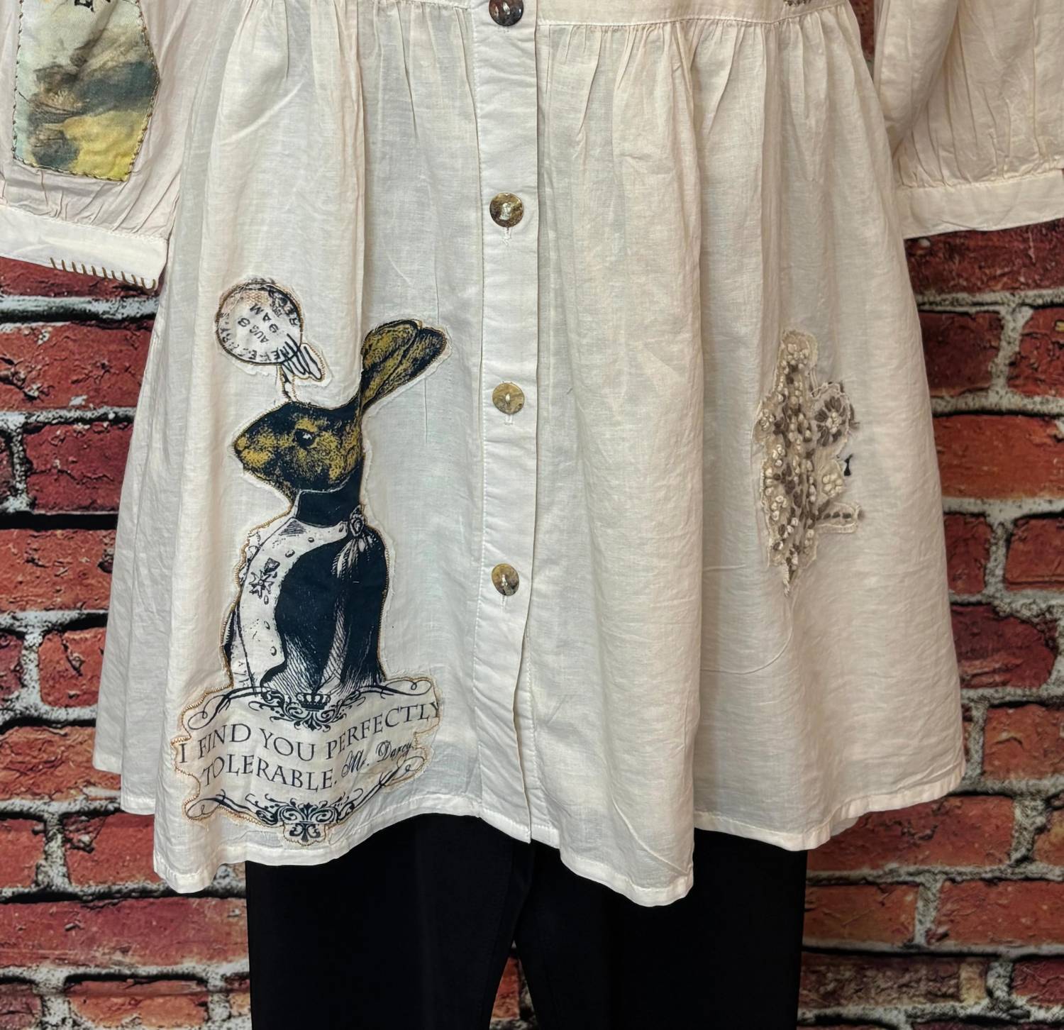 Paperlace - Women's Vintage Storybook Cotton Shirt Dress