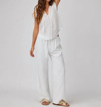 Bella Dahl - Embroidery wide leg pant