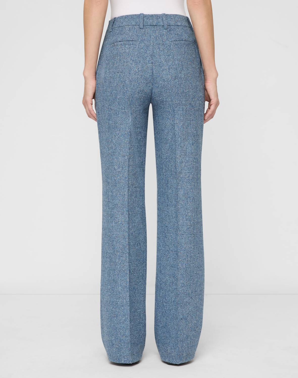 Lafayette 148 Gates Pants in bluebell multi - women's pants - detail view