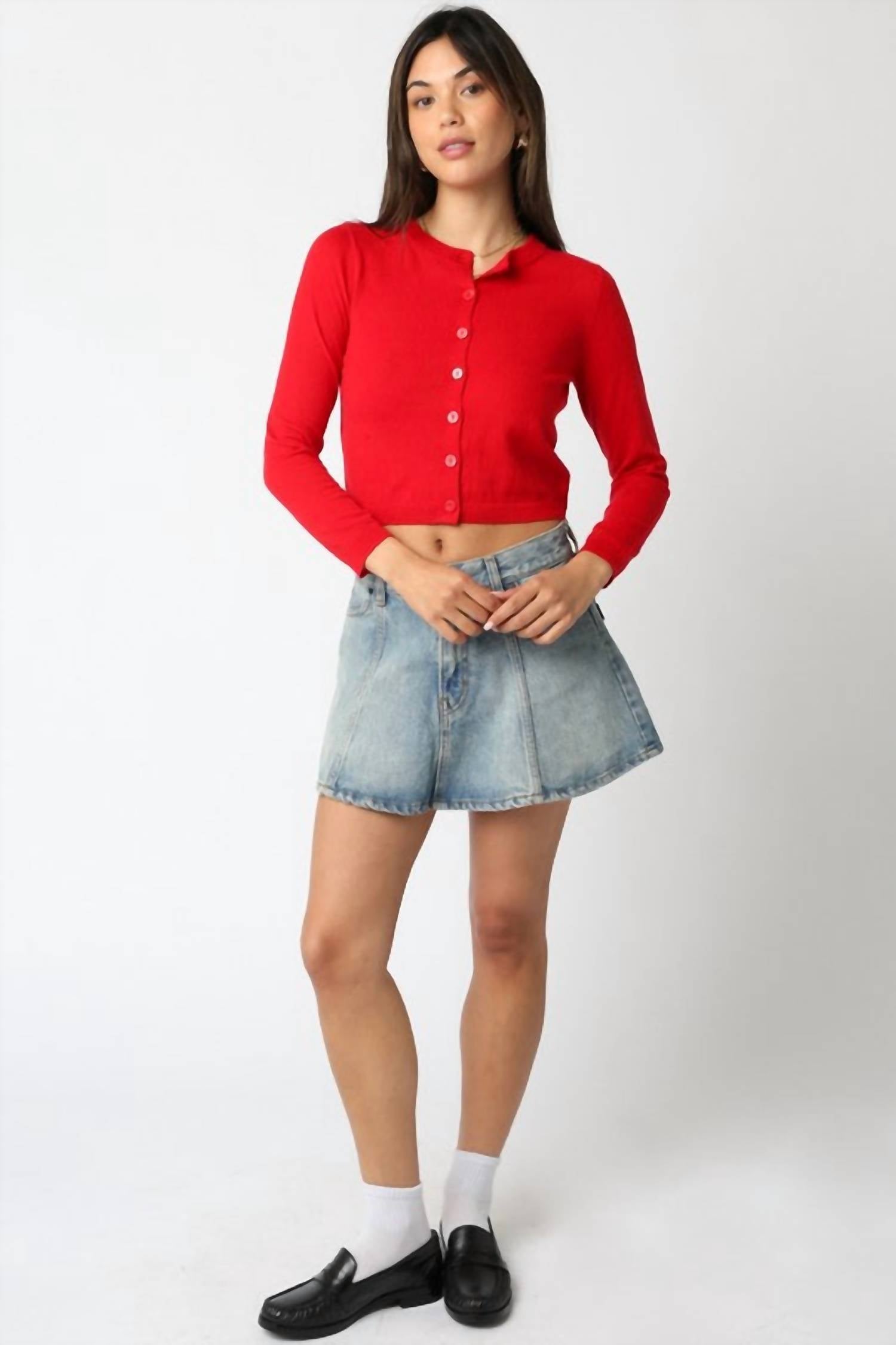Olivaceous - Rhodes Knit Cardigan