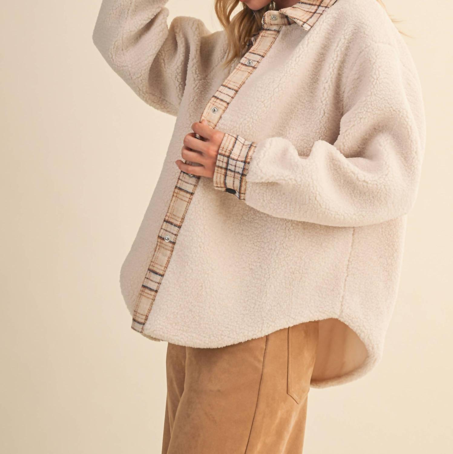 Klesis - Austin Plaid Contrast Sherpa Jacket