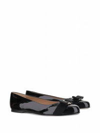 Salvatore Ferragamo - Kid's Vara Bow Leather Ballet Shoes