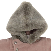 La Mascot - Girls Faux Fur Hood & Pocket Coat