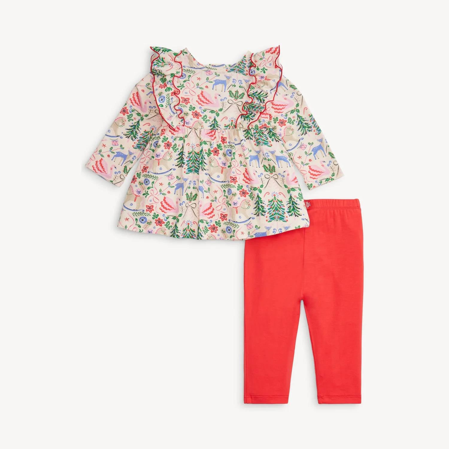 Magnetic Me - Girl's Sugar Plum Dreams Modal Dress & Leggings
