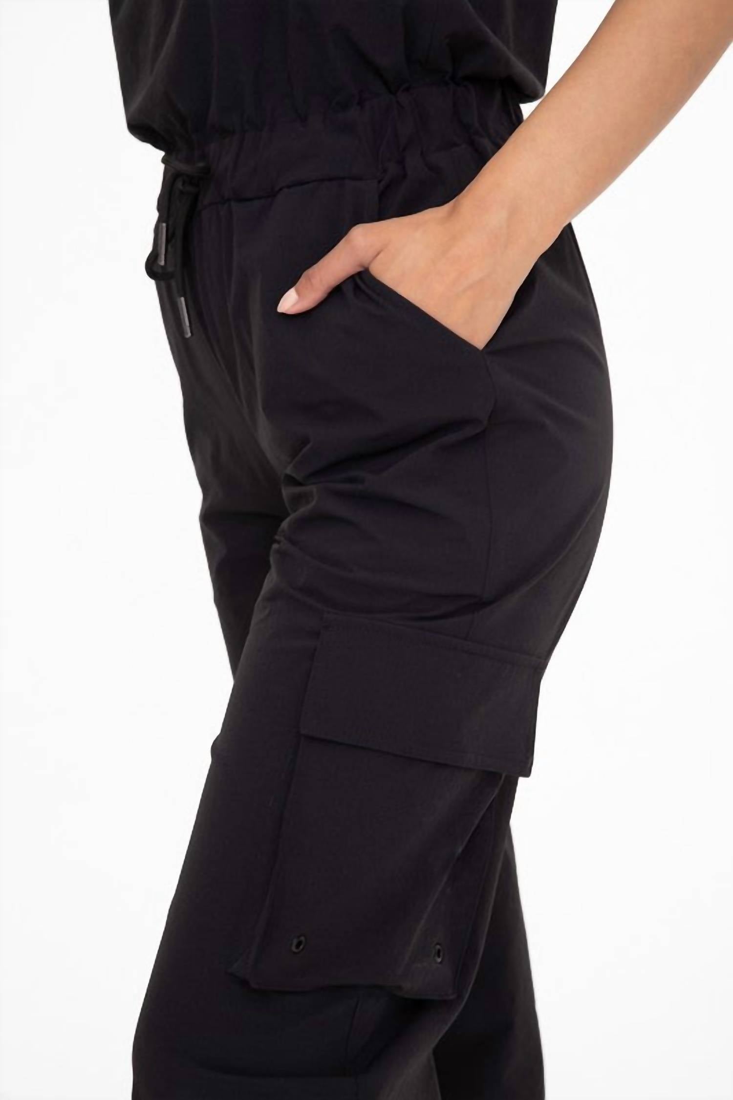 Mono B - Strapless Cargo Jumpsuit