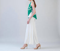 Clara Sun Woo - Floral Print Soft Knit Tank Blouse