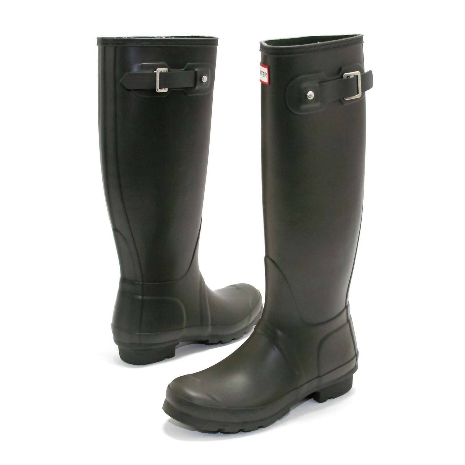 HUNTER Women's Original Tall Rain Boot in black - women's shoe - view 5