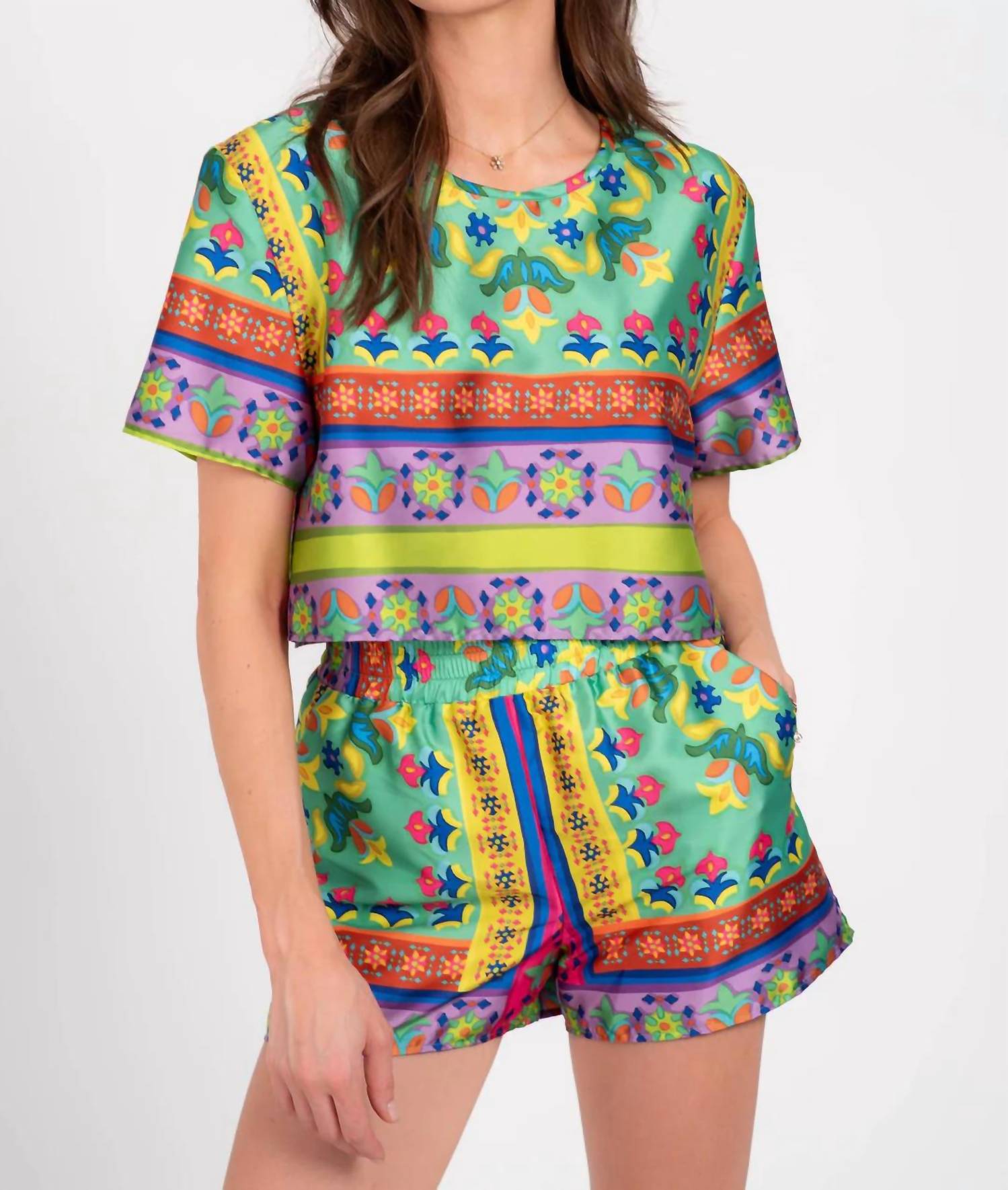 Lavender Brown - Helen Silky Pull-on Shorts