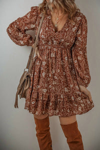 Little Daisy Closet - Betsy Boho Floral Mini Dress