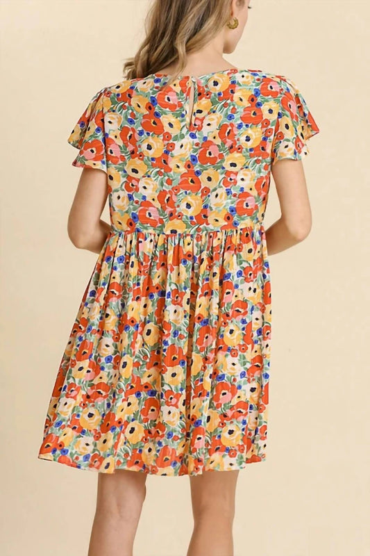 Umgee - Floral Babydoll Dress