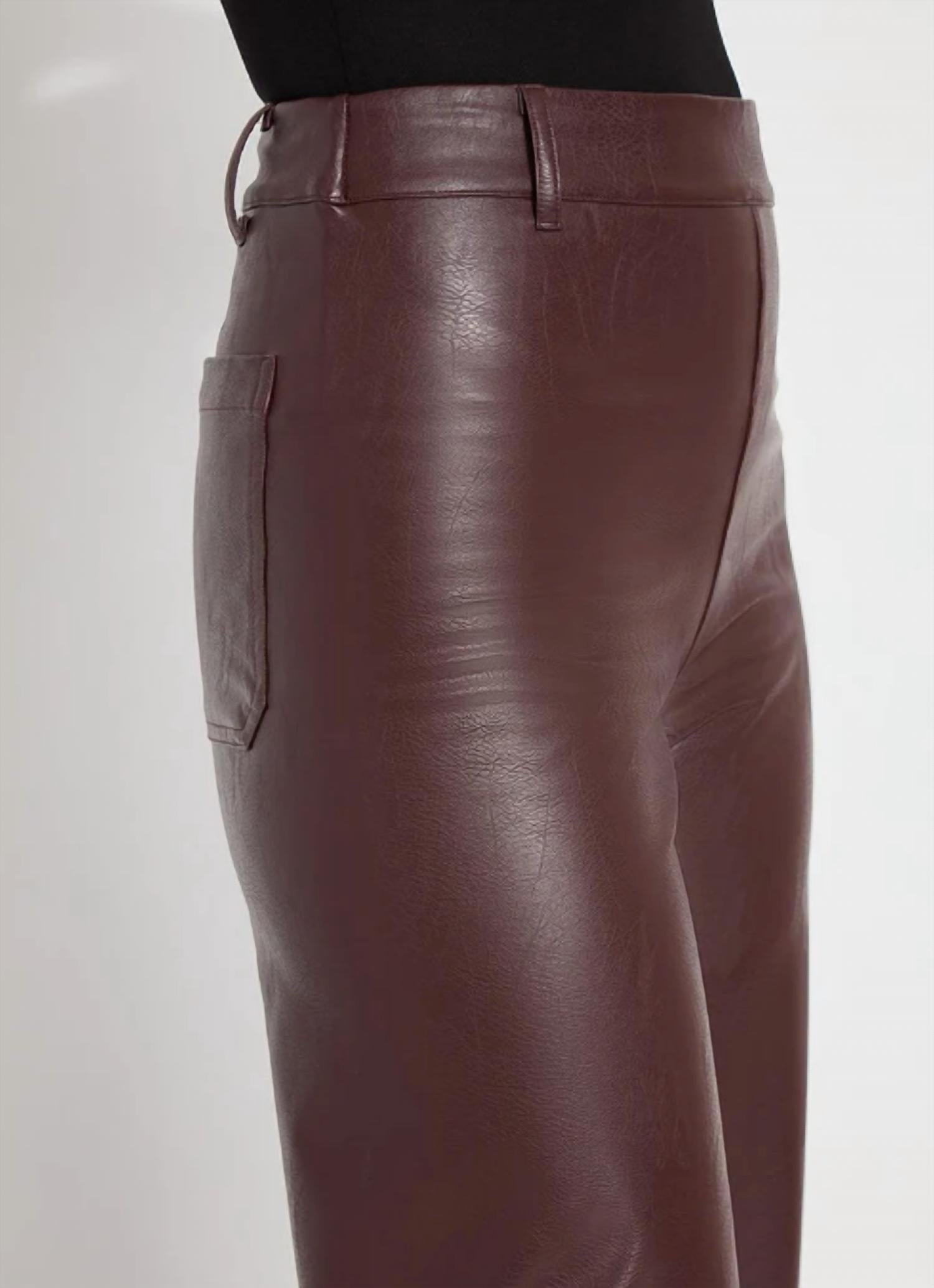 Lysse - Vegan Leather Wide Leg Pants