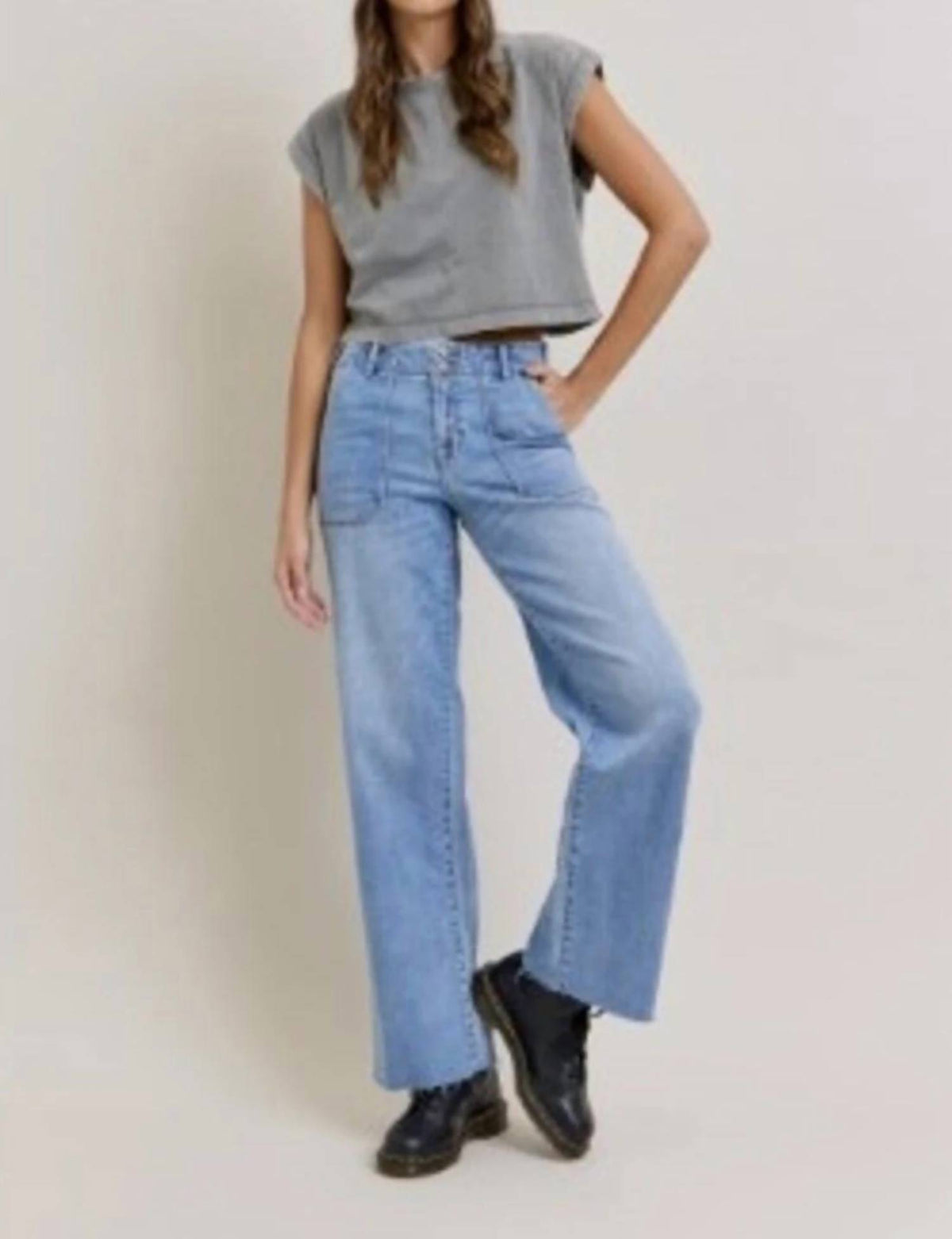 Hidden - PATCH POCKET JEANS