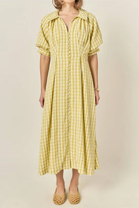 English Factory - Ayla Puff Sleeve Dress