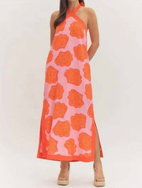 Entro - Shell Yeah Halter Midi Dress