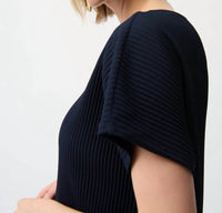 Joseph Ribkoff - Pleated Scuba Crepe Boxy Top