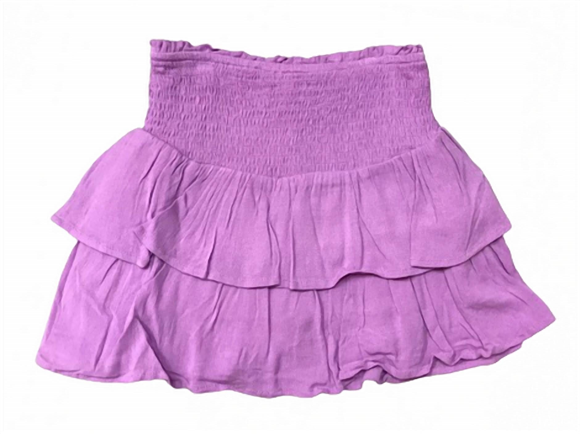 Hayden La - Girl's Smocked Ruffle Tiered Skirt
