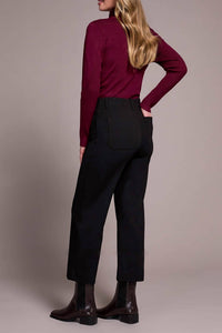 Tribal - High Rise Fly Front Capri Pant