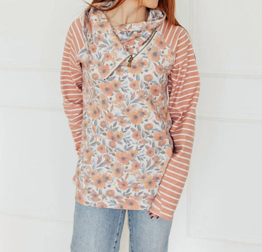 Michelle Mae - Floral Cowlneck Top