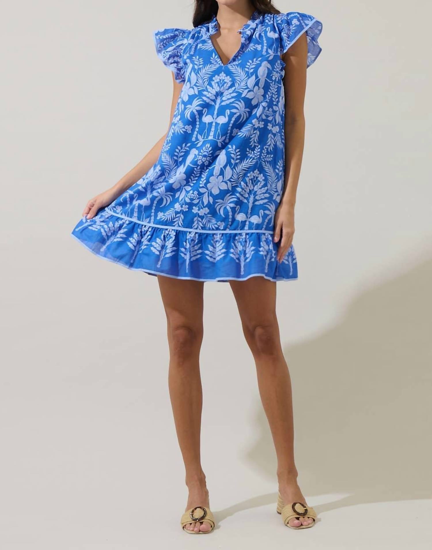 Sugarlips - Toucan Jungle Print Shift Dress